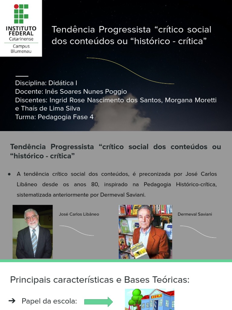 Pedagogia Crítico-Social dos Conteúdos | PDF | Pedagogia | Sociologia