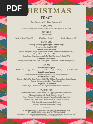 Christmas Menu