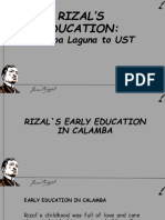rizals education