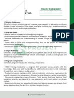Project Climeset's Policy Document