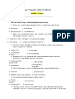 Soal Penilaian Akhir Semester 1