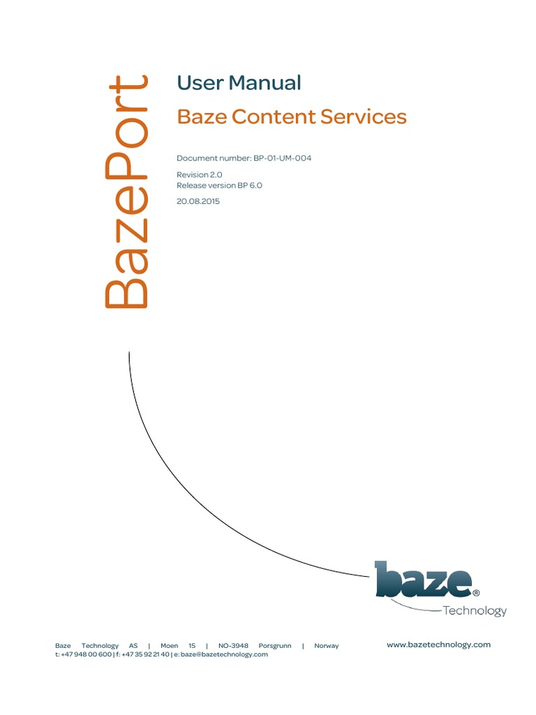 BP-01-UM-004 User Manual Baze Content Services 2.0 | PDF | Podcast ...
