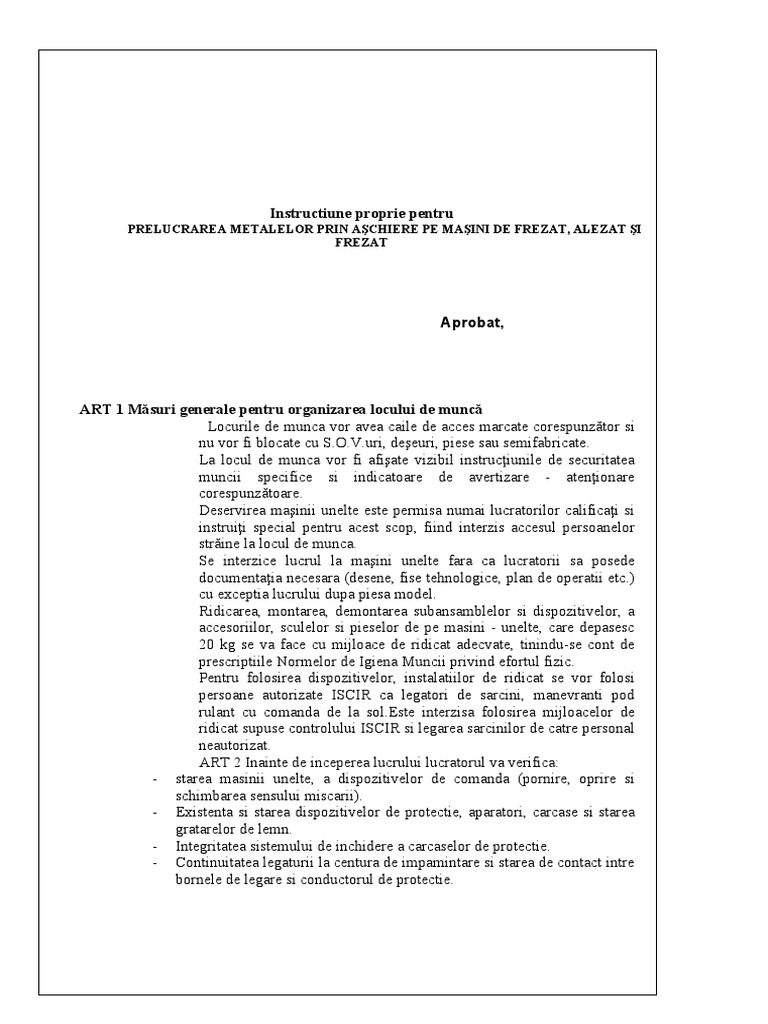 ISSSM Frezare Alezare | PDF