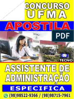 Apostila Especifica Assistente Administrativo - Ufma20213