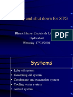 Start Up and Shut Down For STG: Bharat Heavy Electricals Limited Hyderabad Wensday 17/03/2004