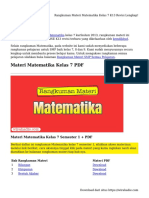 Rangkuman Materi Matematika Kelas 7 K13 Revisi Lengkap!