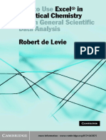 How to Use Excel in Analytical Chemistry and in General Scientific Data Analysis Robert de Levi