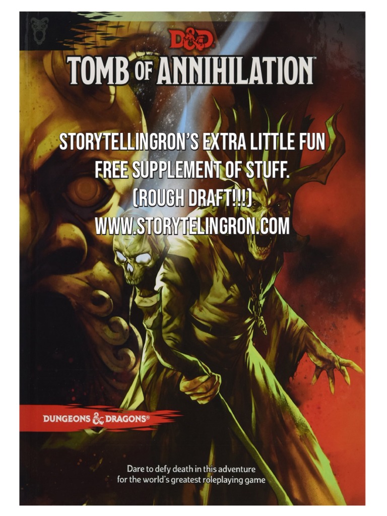 Tomb of Annihilation StoryTelling | PDF | Gunpowder | Nitric Acid
