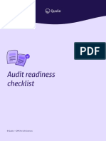 Audit Readiness Checklist (4754)