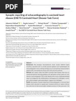 Synoptic Reporting of Echocardiography