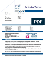 Certificate of Analysis: Material Material Description Grade 32040.260 Buffer Solution PH 10