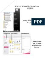 Creating A Database Using Ms Access