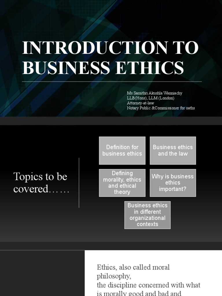 Introduction To Ethics Textbook