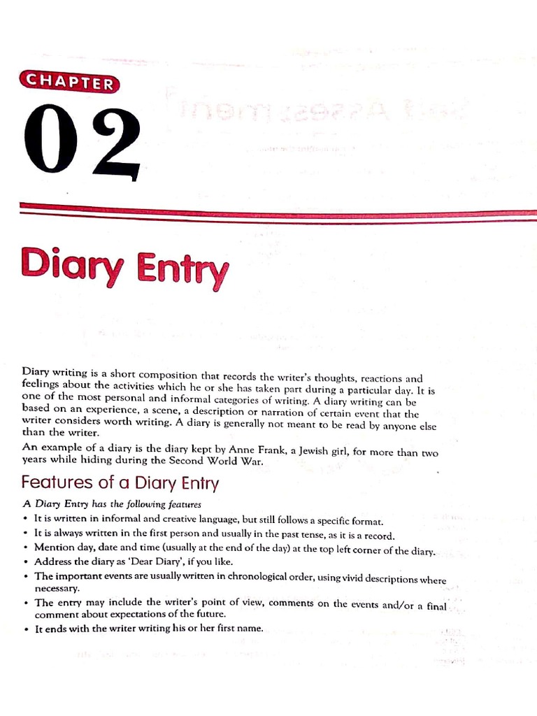 Diary Entry PDF