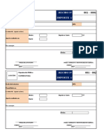 Plantilla Recibo de Aportes