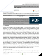 Data Presentation of Computer Course Ranking in Nursing College Using SQL and Data Analysis at Tobruk University