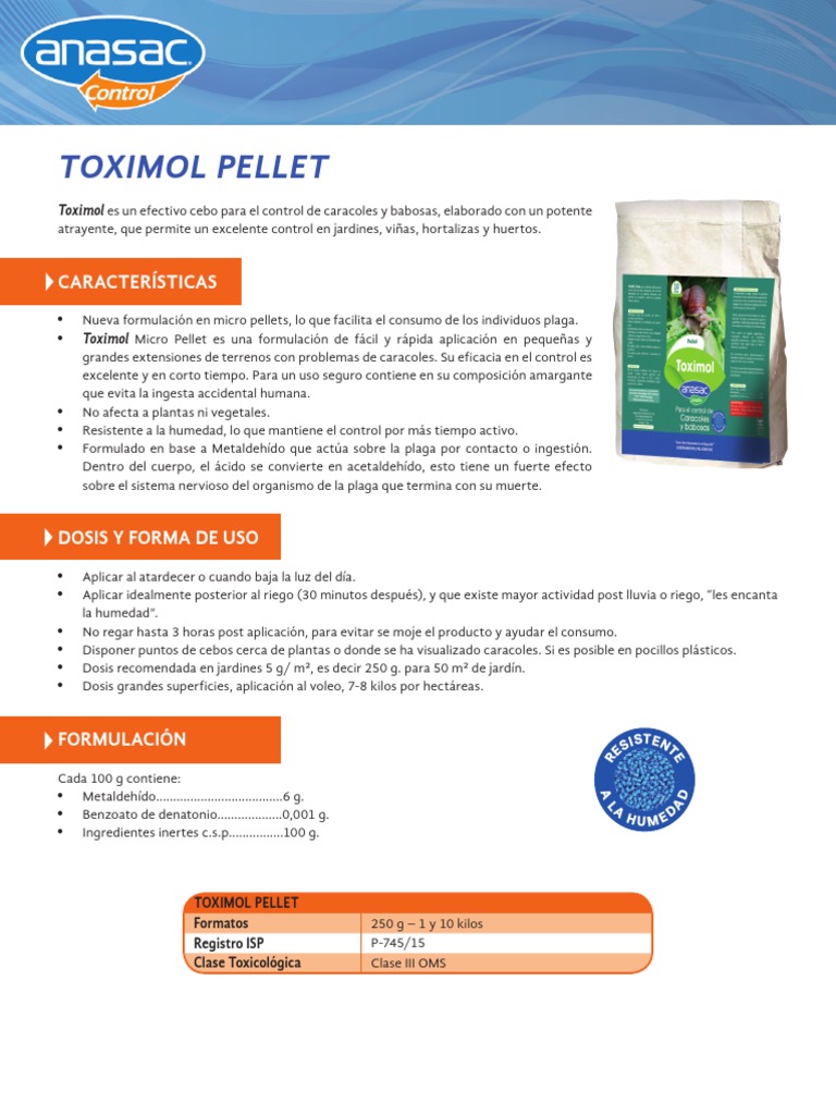Toximol - Pellet 10 KG | PDF