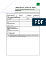 Formato Toma Declaración de Accidente