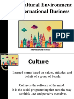 Cultural Environment in International Business