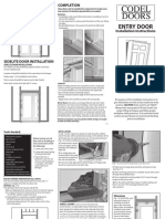 Codel Entry Door Installation Instructions 