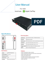 User Manual: Apple Carplay Android Auto