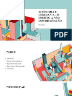 Economia e Cidadania - o Direito À Não Discriminação