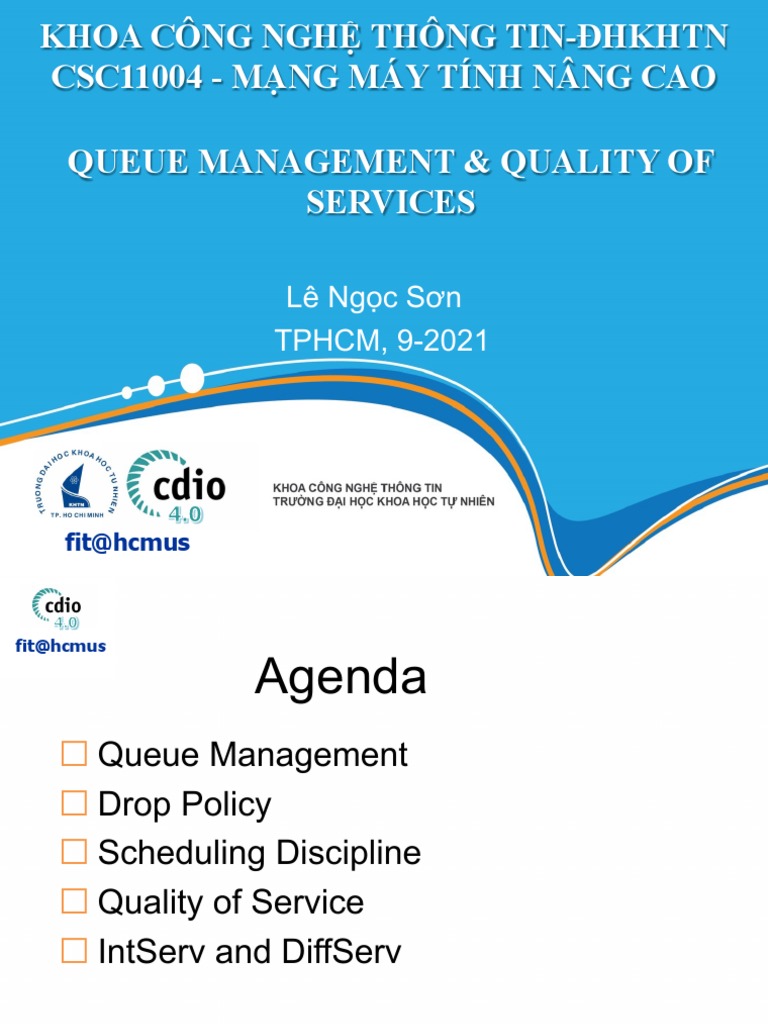Queue Management and QoS at HCMUS | PDF | Quality Of Service | Network ...