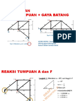 LO2 Kuliah 05 Okt 2021 PERHITUNGAN REAKSI + GAYA BATANG NYATA