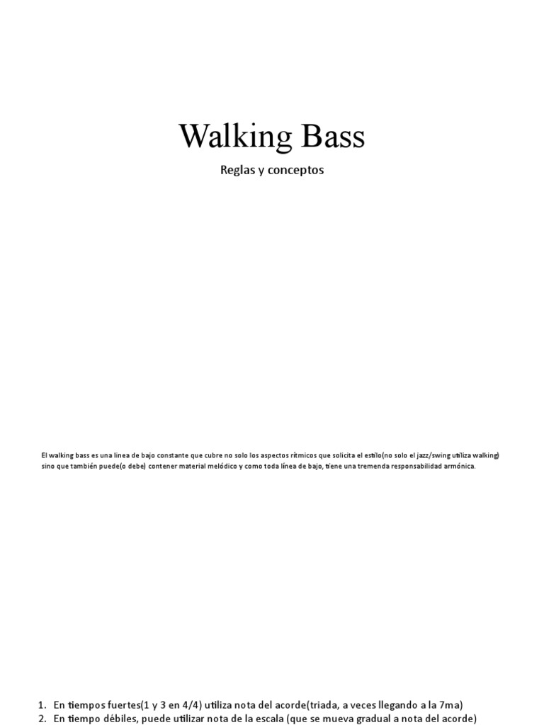Walking Bass PDF