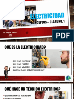 Electricidad Clase No 1 CONCEPTOS ESENCIALES