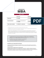 Aranceles MBA Marzo 2023