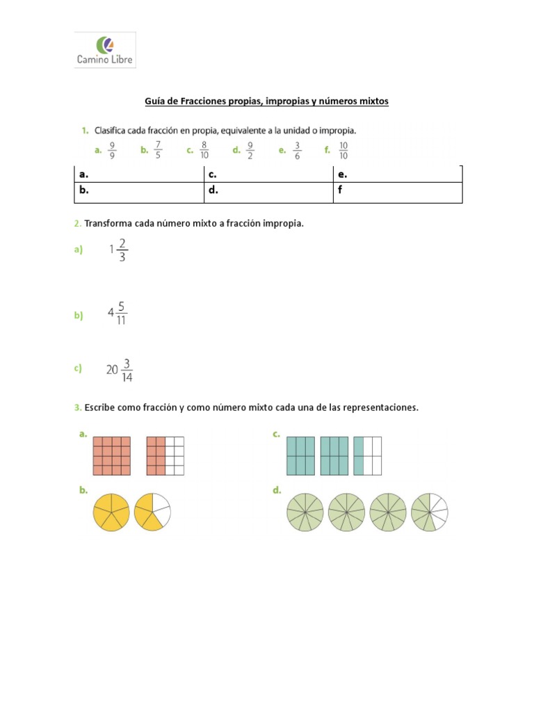 Guía de Fracciones para Sexto Básico | PDF