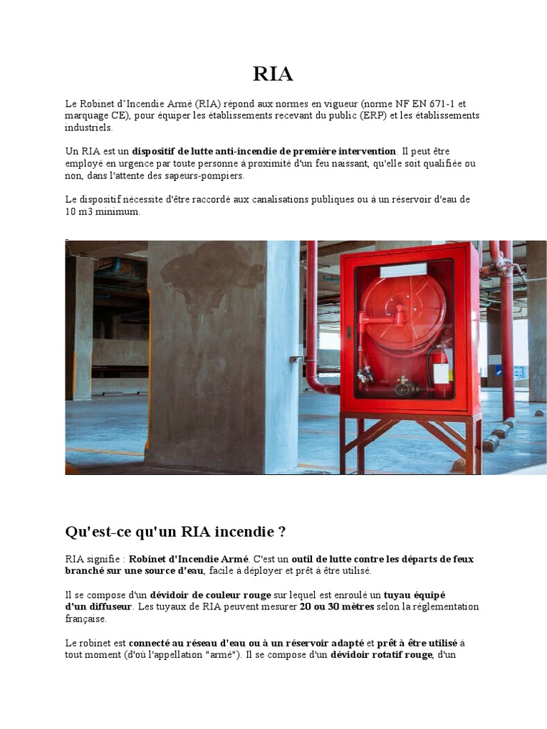 Guide sur le Robinet d'Incendie Armé | PDF | Maison et jardin ...
