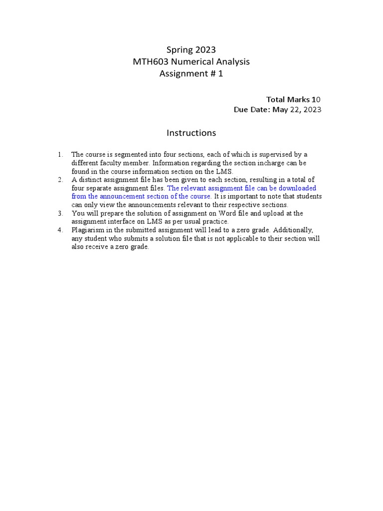 mth603 assignment 1 2023 pdf