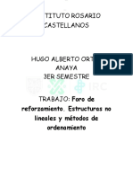 Foro de Reforzamiento Estructuras No Lineales y Metodos de Ordenamiento Unidad 3