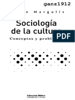 MARGULIS, MARIO - Sociología de La Cultura (Conceptos y Problemas) (OCR) (Por Ganz1912)
