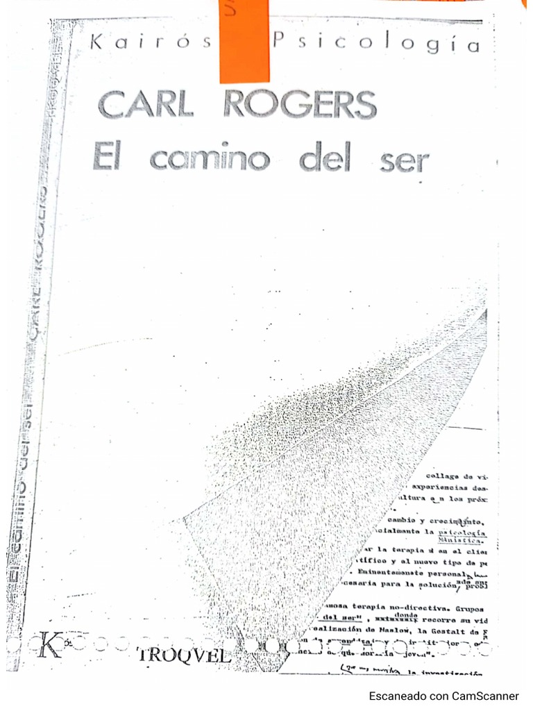 Camino Del Ser. Carl Rogers. PDF