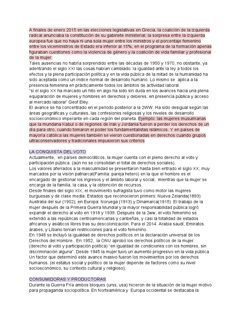 Igualdad de género: Avances y retos | PDF | Mujer | Estudios de género