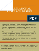 Correlational Research Design