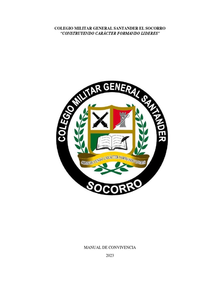 Manual de Convivencia Escolar 2023 | PDF | Educación de la primera ...