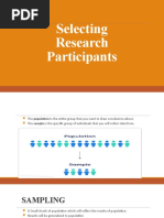 Selecting Research Participants 