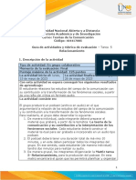 Guía de Actividades y Rúbrica de Evaluación - Tarea 5 - Relacionamiento