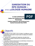 1 Physiologie Humaine Organisation Du Corps Humain