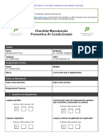 14- Checklist Manutenção Ar Condicionado