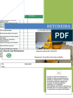 Check List Betoneira