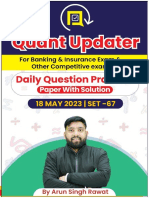 Quant Updater SET67 18 May Maths by Arun Sir