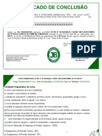 Modelo de Certificado Do Curso de NR 37