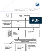 Egg Dropping: Speed Increase Decrease Acceleration Vector