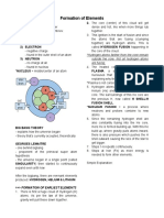 PHYSICAL SCIENCE - Formation of Elements