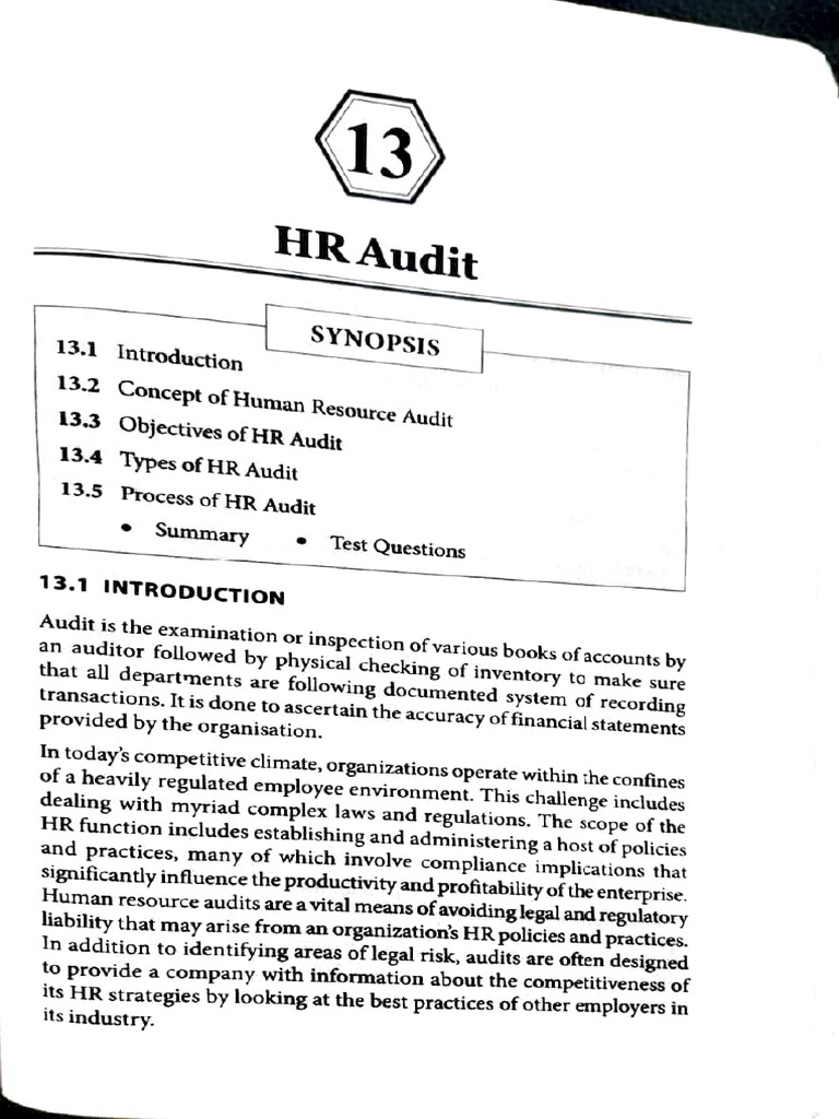 Hrm Unit 4 Part 3 Pdf Human Resource Management Audit